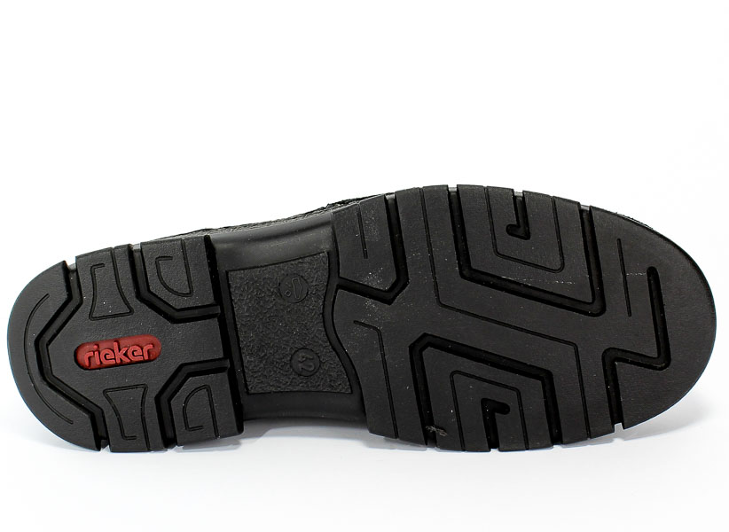 Półbuty Rieker 12262-00 Black Czarny Skóra