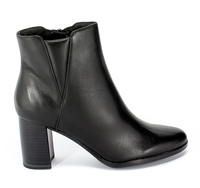 Botki Tamaris 1-25354-23 007 Black Uni Czarny Skóra