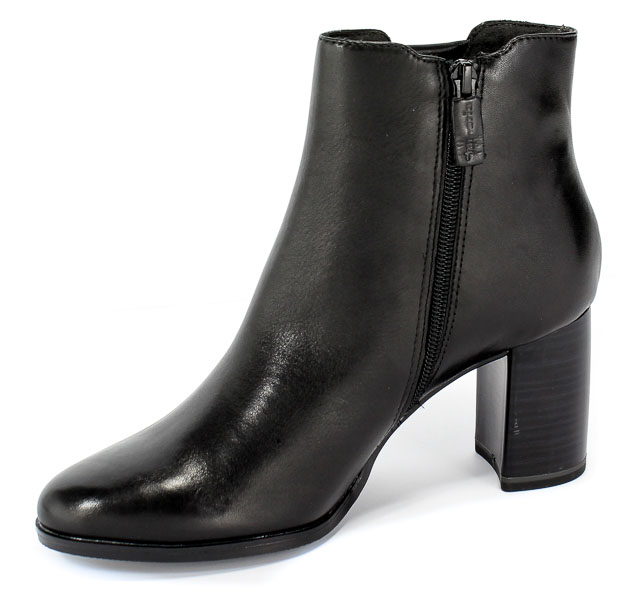 Botki Tamaris 1-25354-23 007 Black Uni Czarny Skóra