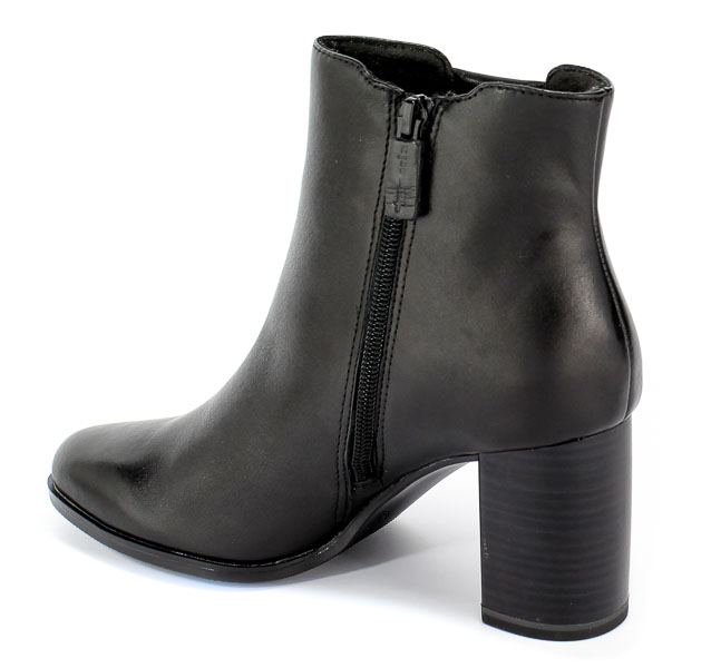 Botki Tamaris 1-25354-23 007 Black Uni Czarny Skóra