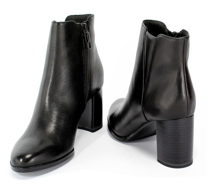 Botki Tamaris 1-25354-23 007 Black Uni Czarny Skóra