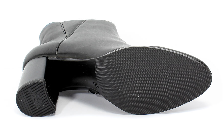 Botki Tamaris 1-25354-23 007 Black Uni Czarny Skóra