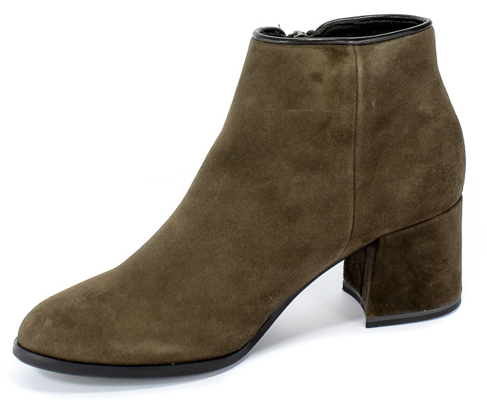 Botki Tamaris 1-25359-23 731 Dk.Olive/Black Zielony Skóra
