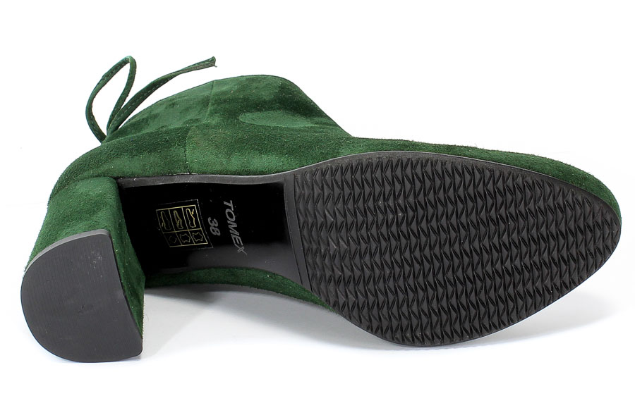 Botki Tomex 1739 Zielony Skóra