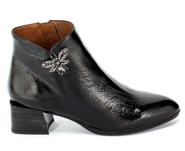 Botki Hispanitas Hi99512 Rio-I9-Black Czarny Skóra