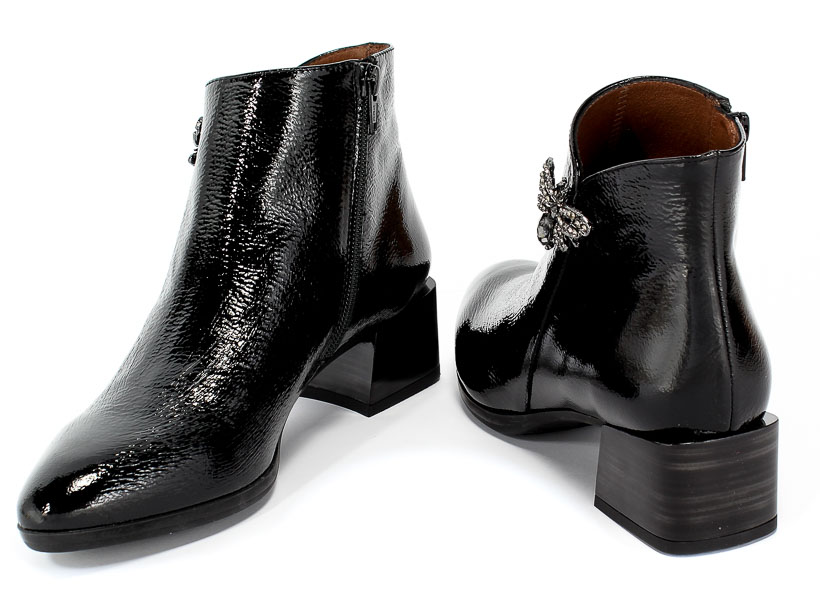 Botki Hispanitas Hi99512 Rio-I9-Black Czarny Skóra