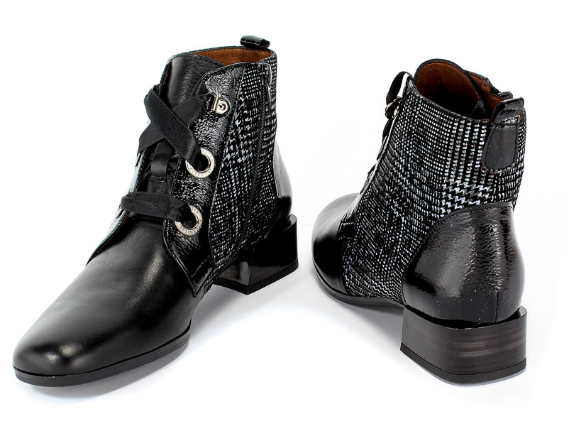 Botki Hispanitas Chi99278 Soho-I9 Rio-I9 Black Czarny Skóra