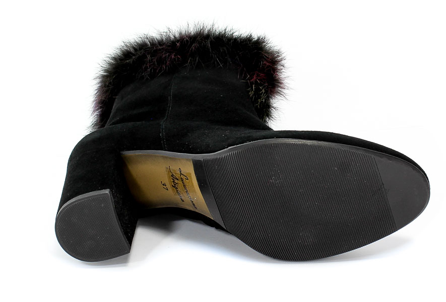 Botki Uncome 25058 Nero Czarny Skóra
