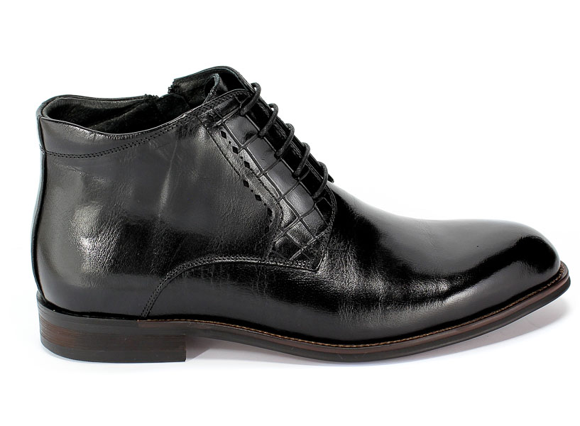 Trzewiki Brooman L9002-26-A13-R Black Czarny Skóra