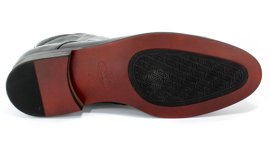 Trzewiki Brooman L9002-26-A13-R Black Czarny Skóra