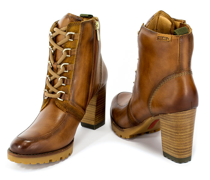 Botki Pikolinos W7M-8842 Brandy Brązowy Skóra
