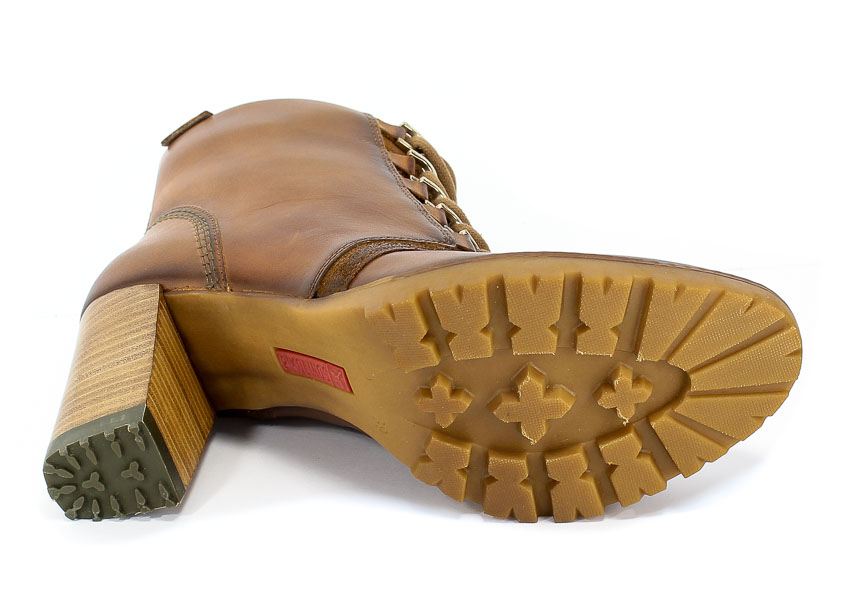 Botki Pikolinos W7M-8842 Brandy Brązowy Skóra