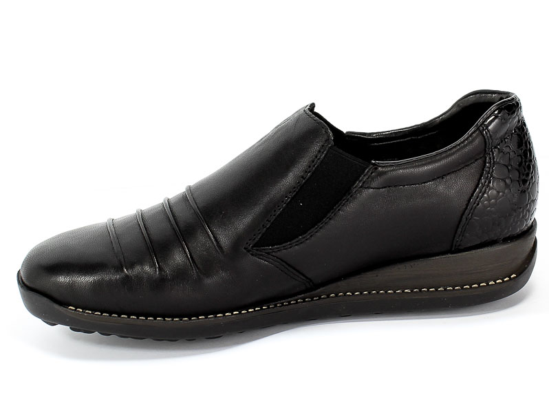 Półbuty Rieker 44254-00 Black Czarny Skóra