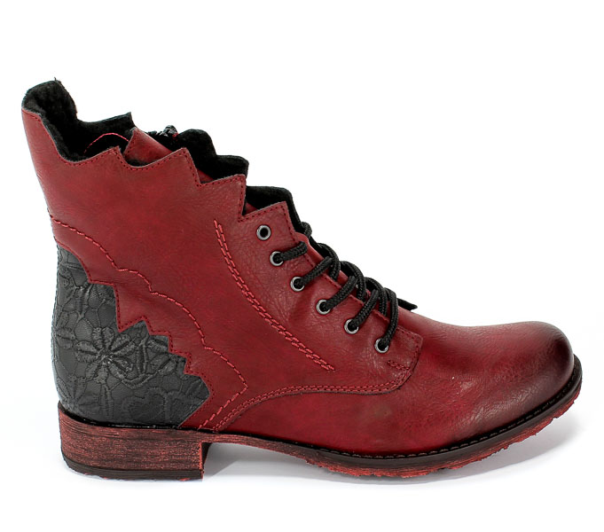 Trzewiki Rieker 708G4-35 Red Combination Czerwony