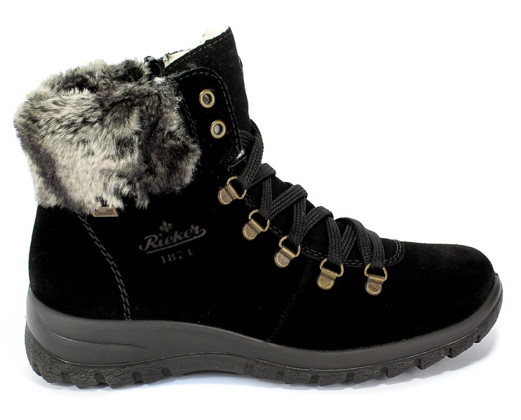 Trzewiki Rieker Z7130-00 Black Czarny Skóra
