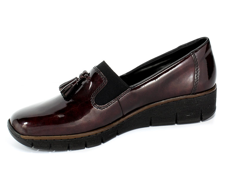 Półbuty Rieker 53751-35 Red Czerwony