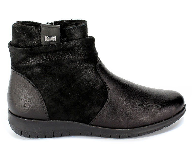Trzewiki Rieker X0181-00 Black Czarny Skóra