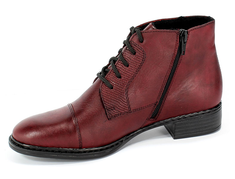 Trzewiki Rieker 73420-35 Red Czerwony Skóra