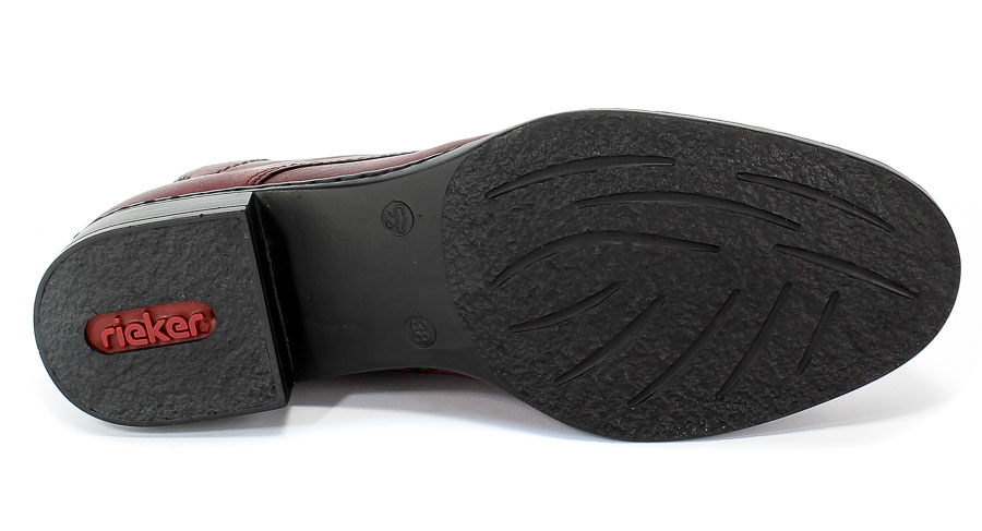 Trzewiki Rieker 73420-35 Red Czerwony Skóra