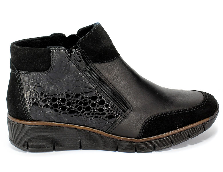 Trzewiki Rieker 53782-00 Black Czarny