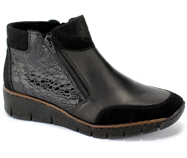 Trzewiki Rieker 53782-00 Black Czarny