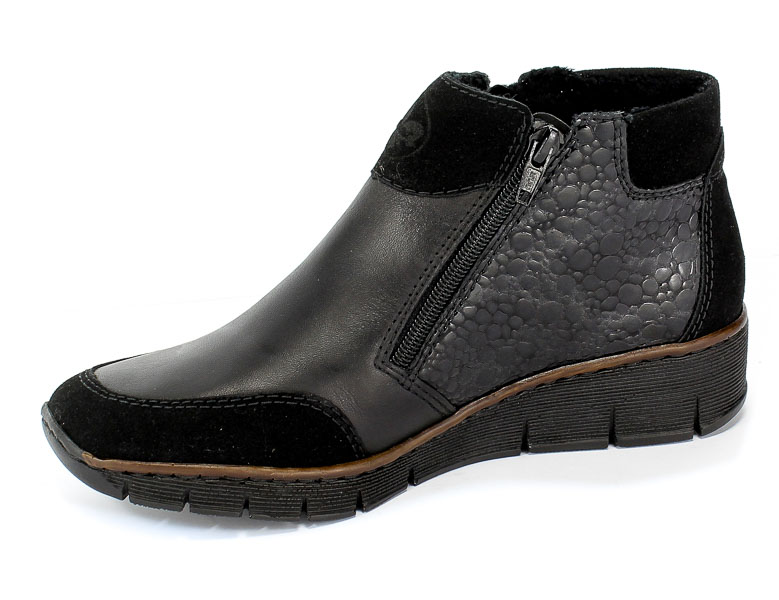 Trzewiki Rieker 53782-00 Black Czarny