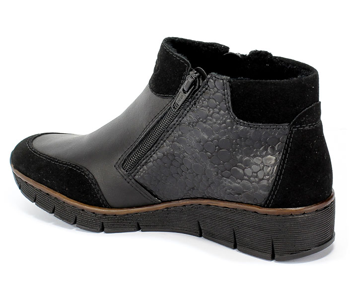 Trzewiki Rieker 53782-00 Black Czarny