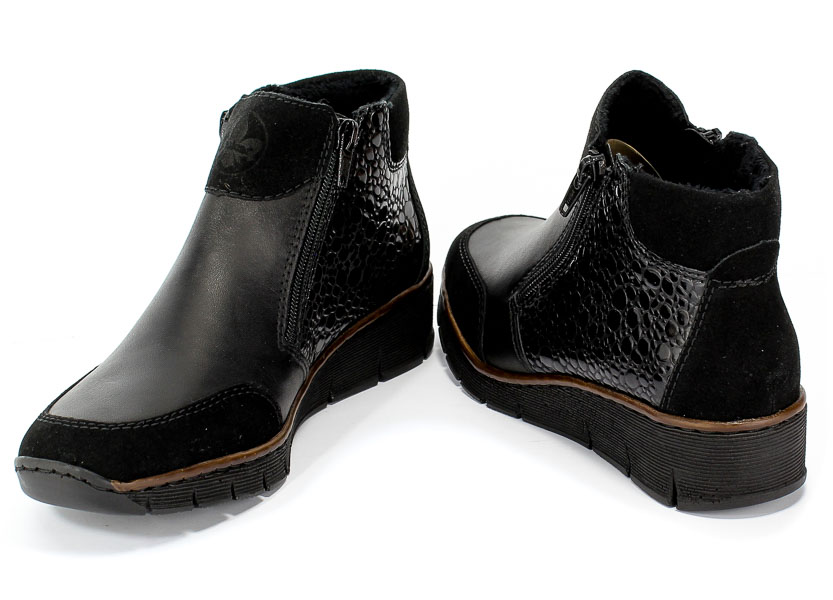Trzewiki Rieker 53782-00 Black Czarny