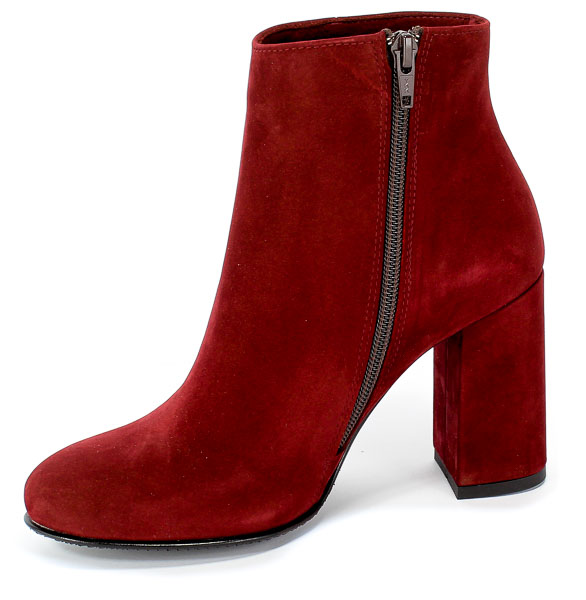 Botki Roma 462 Bordo Skóra