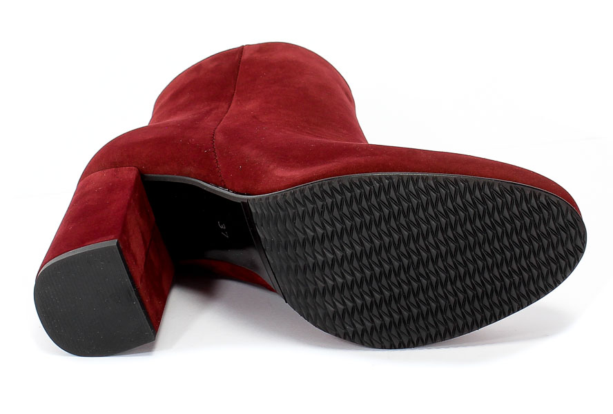 Botki Roma 462 Bordo Skóra