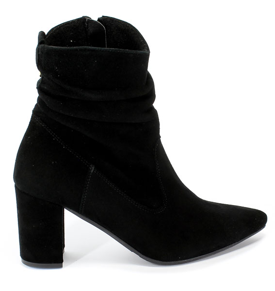 Botki Euro Moda KL 1020-539-S Czarny Skóra