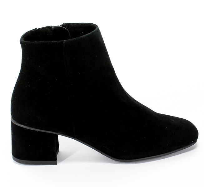 Botki Euro Moda KL 1024-578-S Czarny Skóra