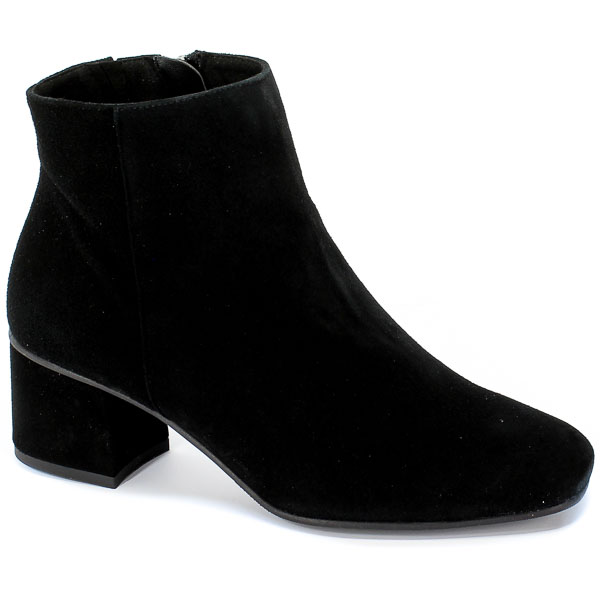 Botki Euro Moda KL 1024-578-S Czarny Skóra