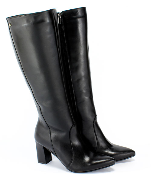 Kozaki Euro Moda KL 1022-226 Czarny Skóra