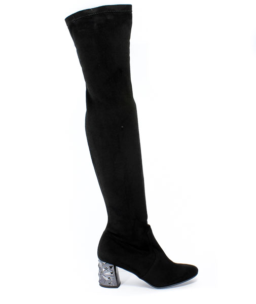 Kozaki Euro Moda MM Oleksy M08 147 Czarny Skóra