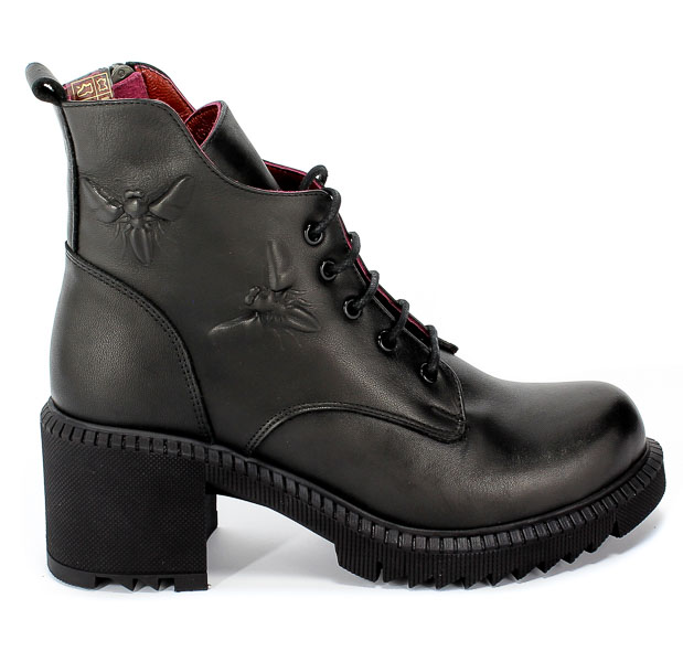 Trzewiki Toscanio LP 453 910 Nucz Czarny Skóra