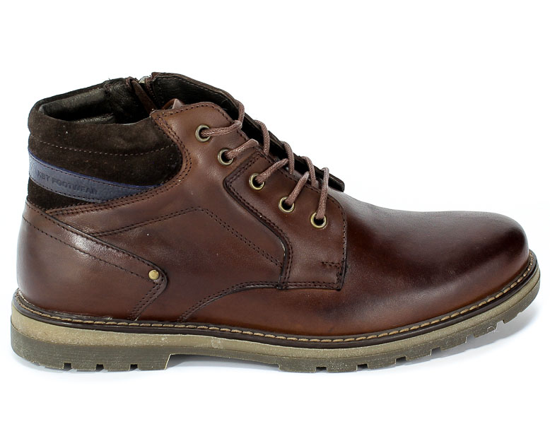 Trzewiki Krisbut 6514-1-7 Brąz Skóra