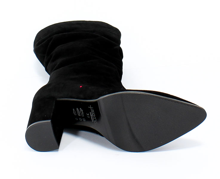 Kozaki Kotyl 3541 Czarny Zamsz Skóra