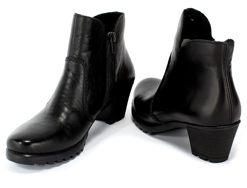 Trzewiki Rieker Y80A4-01 Black Czarny Skóra