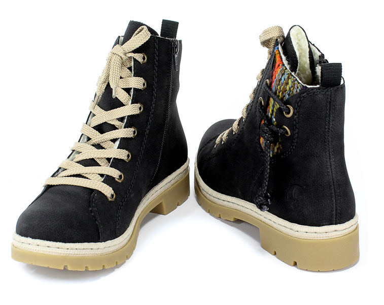 Trzewiki Rieker Y9438-00 Black Czarny 