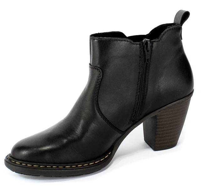 Trzewiki Rieker 55284-00 Black Czarny Skóra