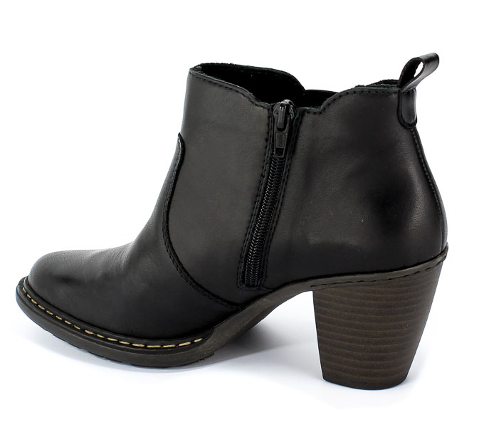 Trzewiki Rieker 55284-00 Black Czarny Skóra