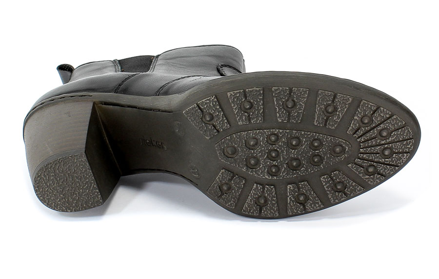 Trzewiki Rieker 55284-00 Black Czarny Skóra