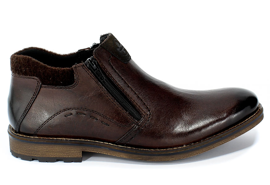 Trzewiki Rieker B5582-25 Brown Brązowy Skóra