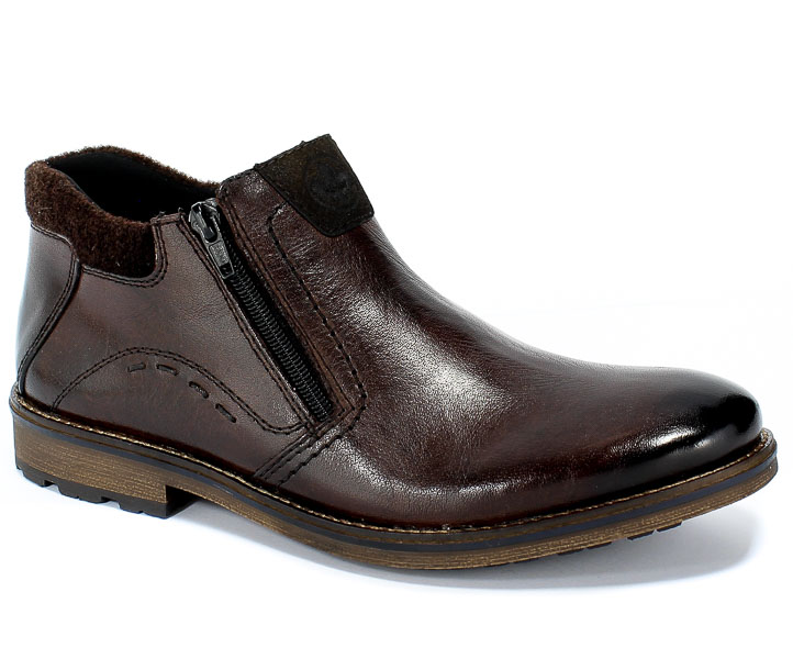 Trzewiki Rieker B5582-25 Brown Brązowy Skóra
