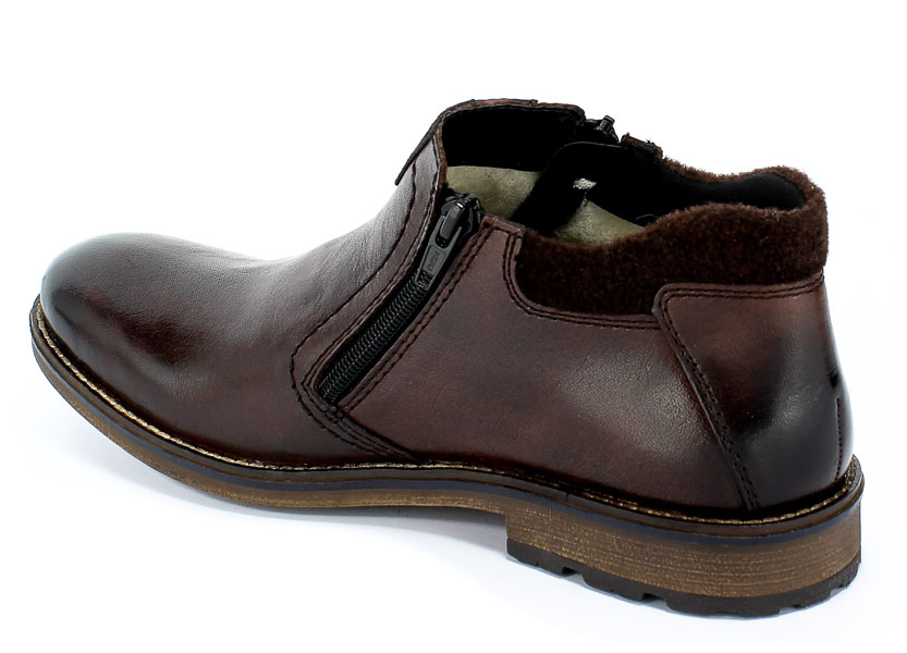 Trzewiki Rieker B5582-25 Brown Brązowy Skóra
