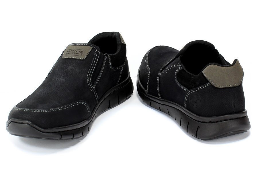 Półbuty Rieker B8782-01 Black Combination Czarny