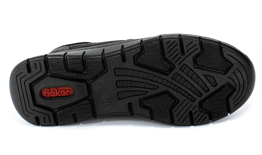 Półbuty Rieker B8782-01 Black Combination Czarny