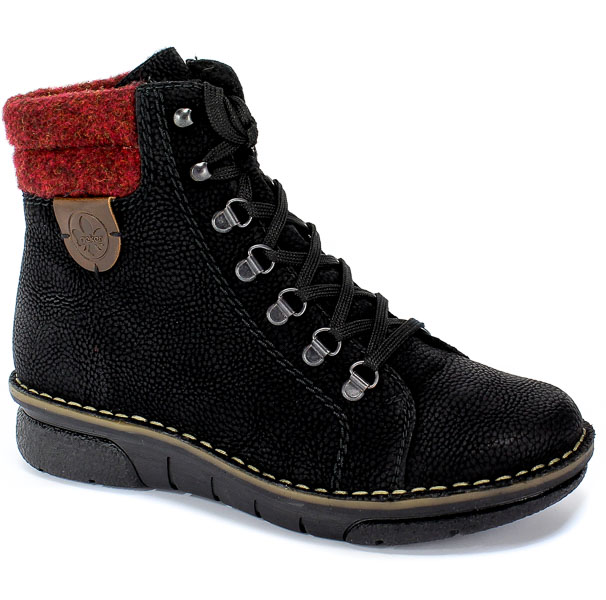 Trzewiki Rieker 73320-00 Black Combination Czarny