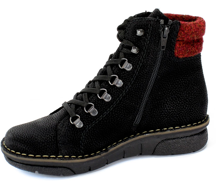 Trzewiki Rieker 73320-00 Black Combination Czarny
